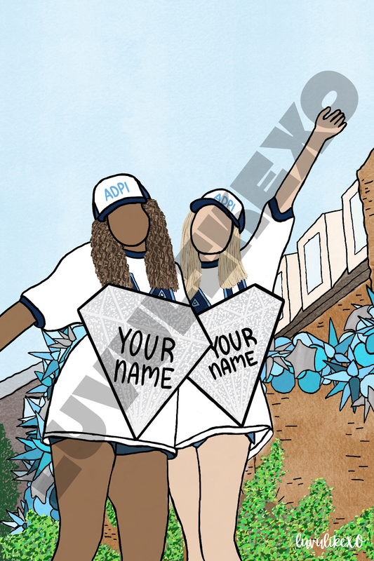 Personalized Bid Day Duo - Arkansas ADPi
