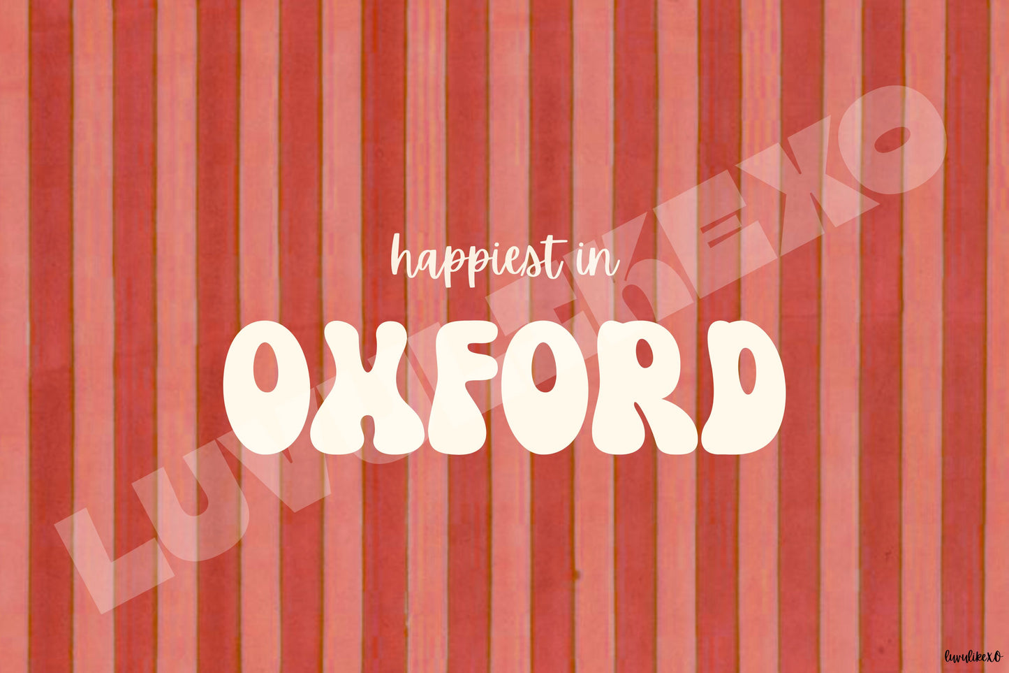 happiest in OXFORD