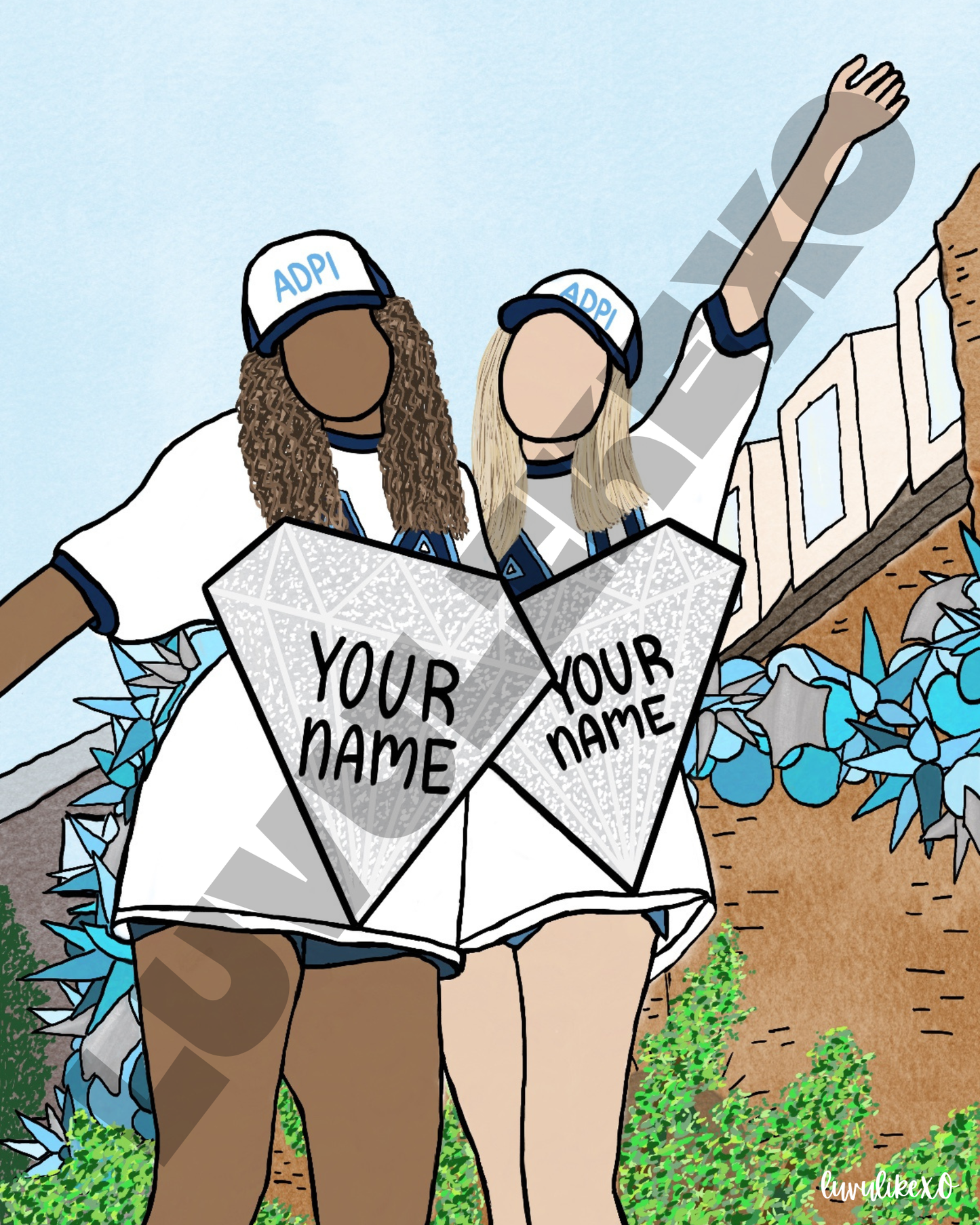Personalized Bid Day Duo - Arkansas ADPi